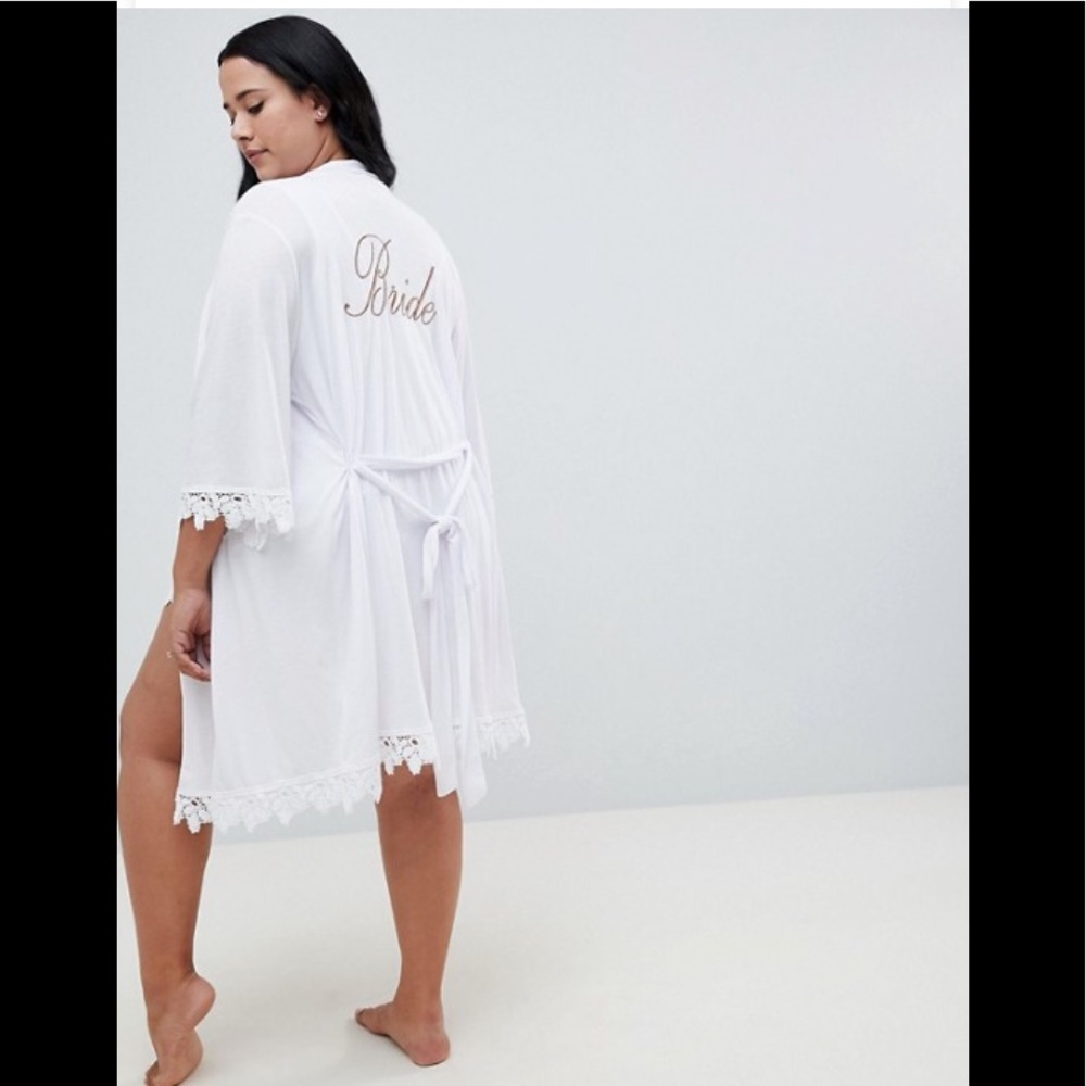 ASOS BRIDAL Bride White Robe